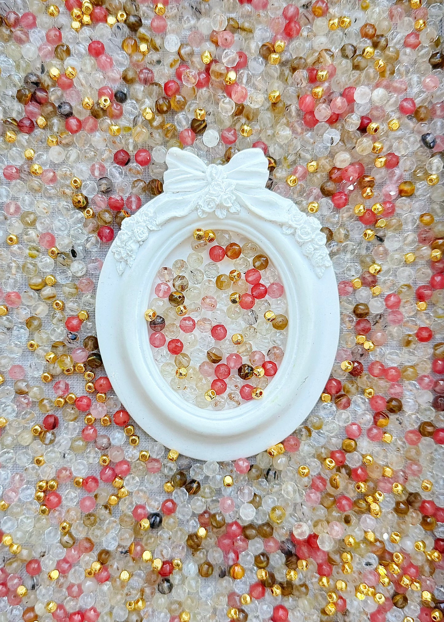 Cristal Aura Rosée