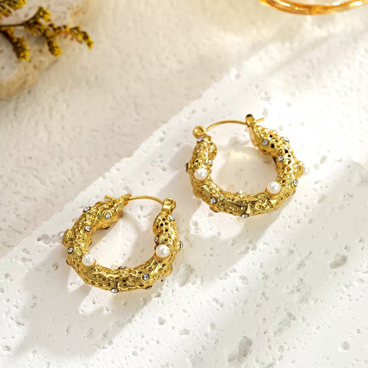 Lunaria Hoops Earrings
