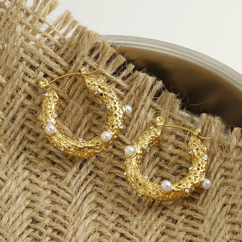 Lunaria Hoops Earrings