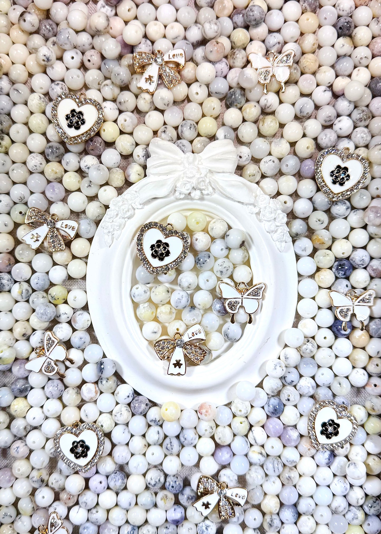 Cristal Opaline Blanche 8mm