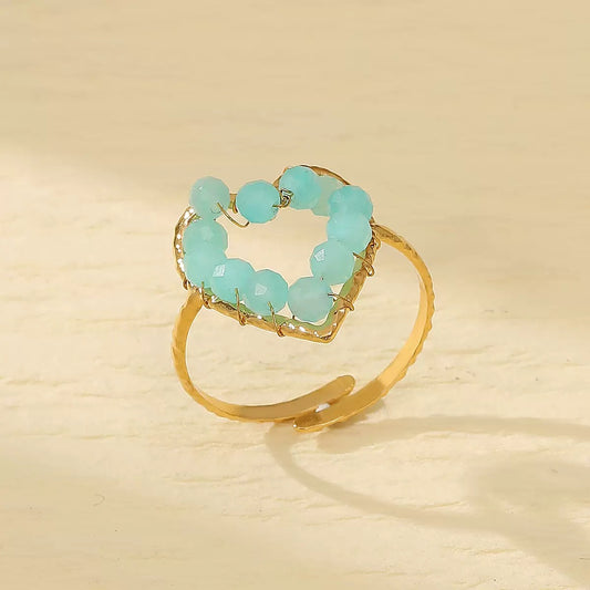 Bague Cœur Azur