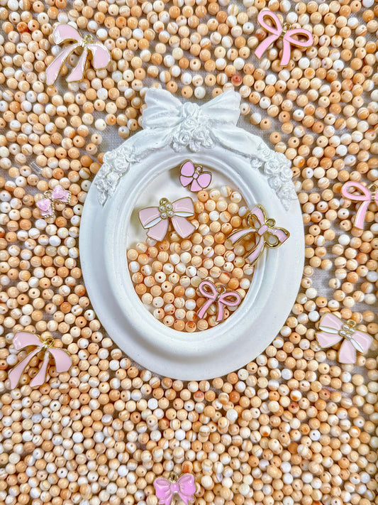 Cristal Nœud Rosé 4mm